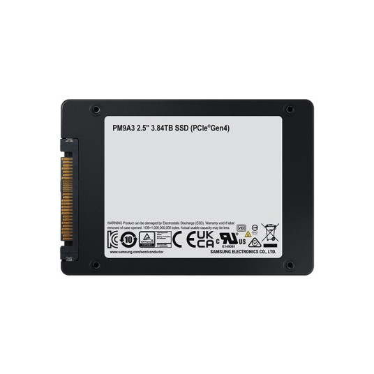 SSD Samsung PM9A3 3,84 Tt U.2 NVMe PCI 4.0 MZQL23T8HCLS-00A07 (DWPD 1)