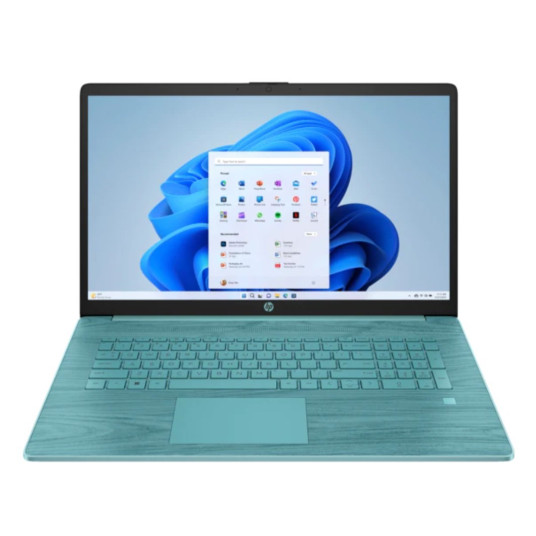 HP 17-cn0615ds QuadCore N4120 17,3" FHD AG IPS 8GB DDR4 SSD256 UHD600 Cam720p BLKB BT 41Wh Win11 (REPACK) 2Y Seafoam Teal Uusi / Pakkaa uudelleen