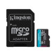 "CARD 128GB Kingston Canvas Go! Plus microSDXC 170MB/s +sovitin"