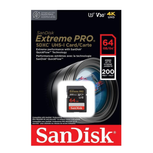 SanDisk Extreme Pro 64GB muistikortti