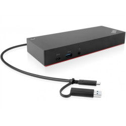 Lenovo | ThinkPad Hybrid USB-C USB-A-telakalla, enintään 2 näyttöä, | 40AF0135EU | USB-C-telakka | Ethernet LAN (RJ-45) -portti 1 | VGA (D-Sub) -porttien määrä | DisplayPort-porttien määrä 2 | USB 3.0 (3.1 Gen 1) Type-C -porttien määrä 1 x USB-C (Gen 2, 5