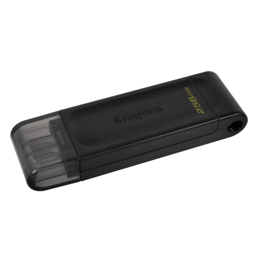 Kingston | USB-muistitikku | DataTraveler 70 | 256 Gt | USB 3.2 Gen 1 Type-C | Musta