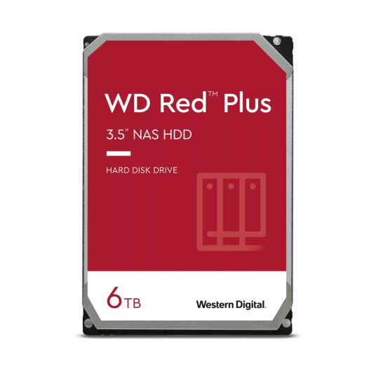 Western Digital NAS -kiintolevy WD60EFPX 5400 RPM, 6000 Gt, 256 Mt