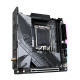 Gigabyte B760I AORUS PRO 1.0 Prosessoriperhe Intel, Prosessorikanta LGA1700, DDR5 DIMM, Muistipaikat 2, Tuetut kiintolevyliitännät SATA, M.2, SATA-liittimien määrä 2, Piirisarja Intel B760 Express, Mini-ITX