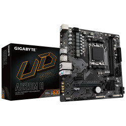 Gigabyte A620M H 1.0 M/B Prosessoriperhe AMD, Prosessorikanta AM5, DDR5 DIMM, Muistipaikat 2, Tuetut kiintolevyliitännät SATA, M.2, SATA-liittimien määrä 4, Piirisarja AMD A620, Micro ATX