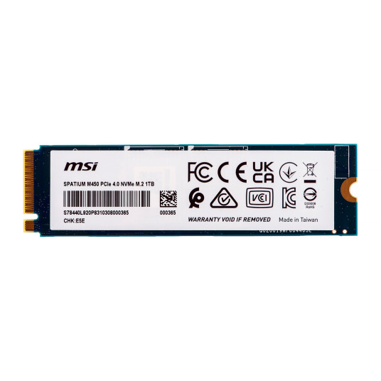 Asema SSD MSI SPATIUM M450 PCIe 4.0 NVMe M.2 1TB