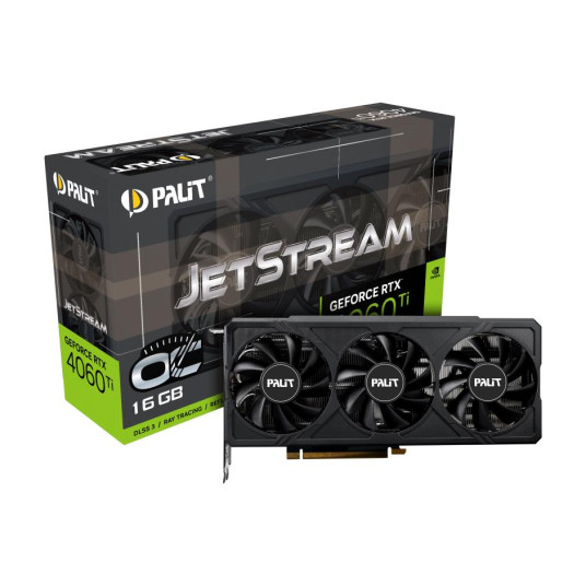 Näytönohjain|PALIT|NVIDIA GeForce RTX 4060 Ti|16 Gt|GDDR6|128 bittiä|PCIE 4.0 16x|GPU 2310 MHz|1xHDMI|3xDisplayPort|NE6406TU19T1-1061J