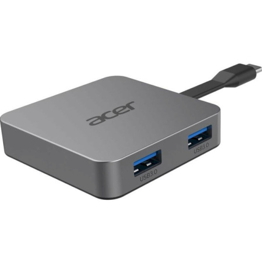 Acer-telakointiasema 4 in1, HDMI, 2xUSB3.2, USB-C, harmaa