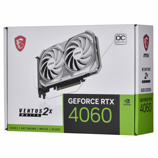 Näytönohjain MSI GeForce RTX 4060 VENTUS 2X WHITE 8GB OC