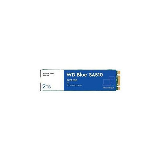 SSD|WESTERN DIGITAL|Blue SA510|2TB|SATA 3.0|3D NAND|Kirjoitusnopeus 520 Mt/s|Lukunopeus 560 Mt/s|M.2|TBW 500 Tt|MTBF 1750000 tuntia|WBDS200T