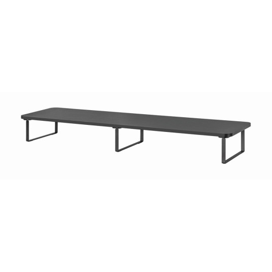 Gembird MS-TABLE2-01 Näyttöteline 2 näytölle (pitkä suorakaide) musta