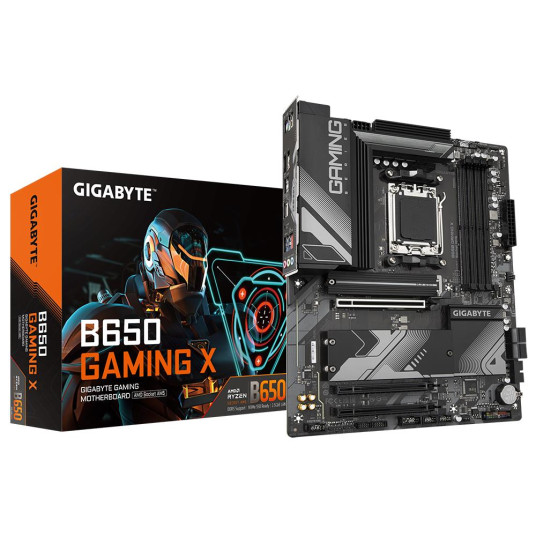 Emolevy|GIGABYTE|AMD B650|SAM5|ATX|Muisti DDR5|Muistipaikat 4|2xPCI-Express 3.0 16x|1xPCI-Express 4.0 16x|3xM.2|1xHDMI|1xDisplayPort|3xUSB 2.0|4xC5x1R| 3xAudio-portti | B650GAMINGX1.3