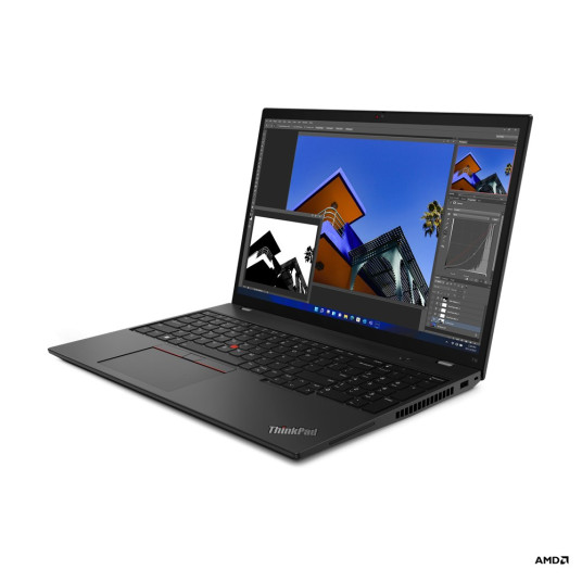 Lenovo ThinkPad T16 Kannettava 40,6 cm (16") WUXGA AMD Ryzen™ 7 PRO 6850U 16 Gt LPDDR5-SDRAM 512 Gt SSD Wi-Fi 6E (802.11ax) Windows 11 Pro Musta