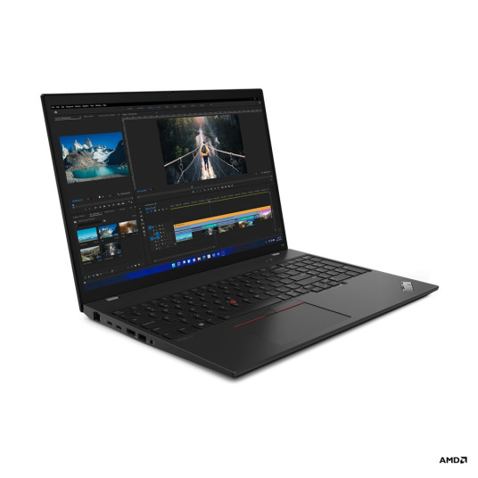 Lenovo ThinkPad T16 Kannettava 40,6 cm (16") WUXGA AMD Ryzen™ 7 PRO 6850U 16 Gt LPDDR5-SDRAM 512 Gt SSD Wi-Fi 6E (802.11ax) Windows 11 Pro Musta