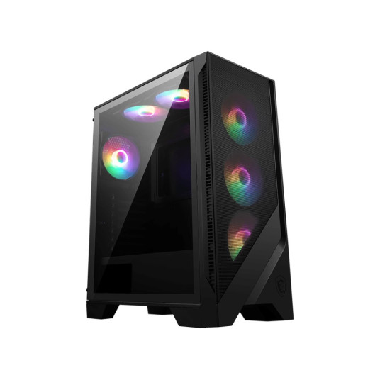 MSI MAG FORGE 120A AIRFLOW tietokonekotelo "Midi Tower" musta, läpinäkyvä