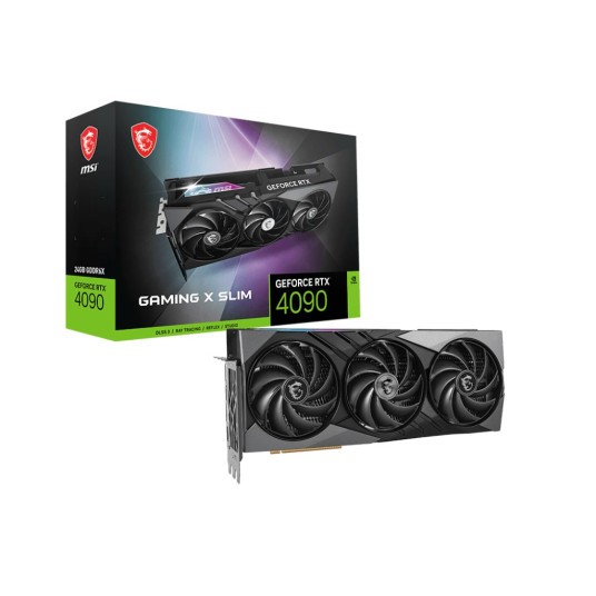 Kerran graf. MSI GeForce RTX 4090 GAMING X SLIM 24G näytönohjain