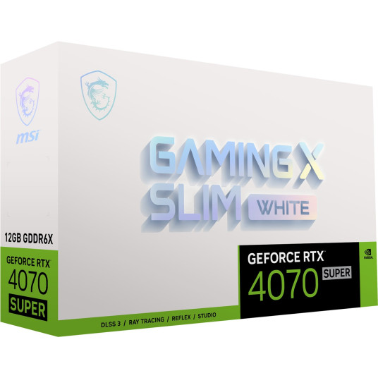 Näytönohjain MSI GeForce RTX 4070 SUPER 12GB GAMING X SLIM WHITE