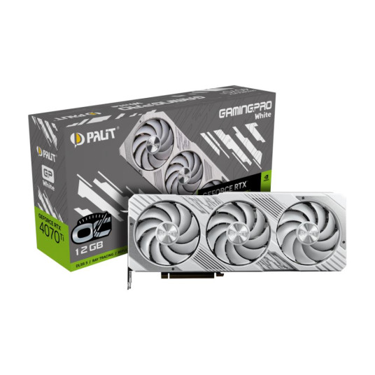 Näytönohjain|PALIT|NVIDIA GeForce RTX 4070 Ti|12 Gt|GDDR6X|192 bittiä|PCIE 4.0 16x|GPU 2310 MHz|1xHDMI|3xDisplayPort|NED407TV19K9-1043W