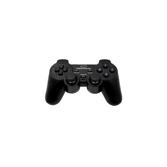 Esperanza EG106 peliohjain Joystick PC, Playstation 2, Playstation 3 Analog / Digitaalinen USB 2.0 Musta