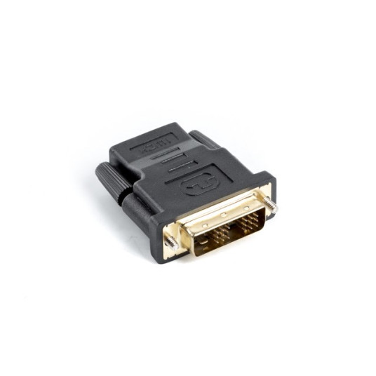 Lanberg AD-0013-BK kaapelin pistoke/pistokeliitintyyppinen muunnin HDMI DVI-D 18+1 Single Link Musta