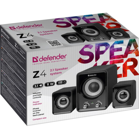 DEFENDER Z4 2.1 11W USB langalliset tietokoneen kaiuttimet