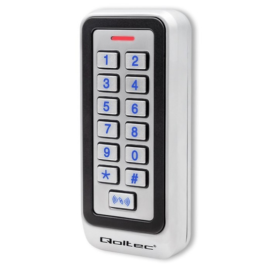 Qoltec 52443 Koodilukko TRITON RFID-lukijalla Koodi | Kortti | avaimenperä | IP68 | EM