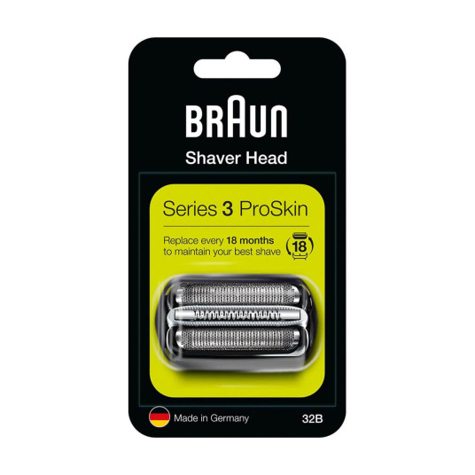 Braun 32B parranajokoneen vaihtopää Series 3:lle, musta Braun