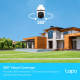 TP-LINK | Pan/Tilt turva-WiFi-kamera | TC40 | Dome | 2 MP | 3 mm | IP65 | H.264 | Micro SD, max. 512 Gt