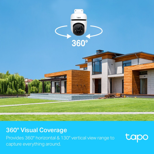 TP-LINK | Pan/Tilt turva-WiFi-kamera | TC40 | Dome | 2 MP | 3 mm | IP65 | H.264 | Micro SD, max. 512 Gt