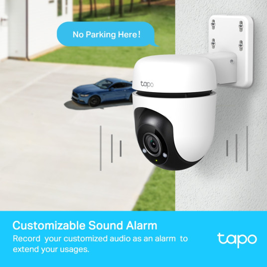 TP-LINK | Pan/Tilt turva-WiFi-kamera | TC40 | Dome | 2 MP | 3 mm | IP65 | H.264 | Micro SD, max. 512 Gt