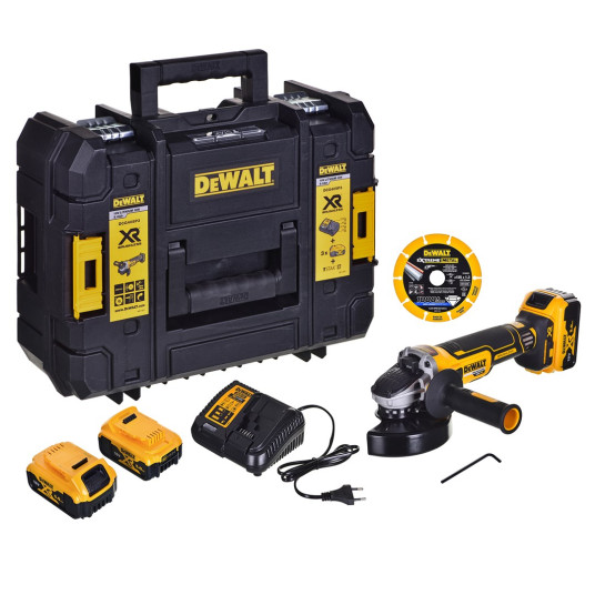 Kulmahiomakone 18V DCG405P3+tarcza DEWALT