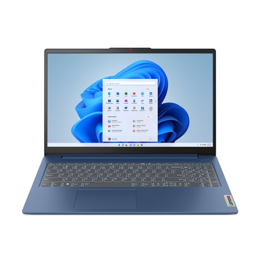 Lenovo IdeaPad Slim 3 -kannettava 39,6 cm (15,6") "Full HD" Intel Core i3 N-sarja i3-N305 8 Gt LPDDR5-SDRAM 512 Gt SSD Wi-Fi 5 (802.11ac) Windows 11 Home Blue