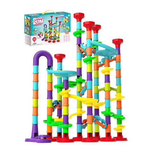 Woopie Ballodrome Spiral Ball Track Set, 142 kpl.