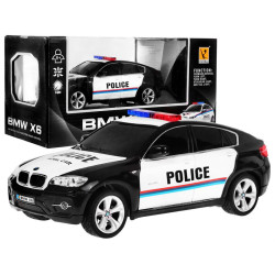 BMW X6 kauko-ohjain poliisiauto, musta