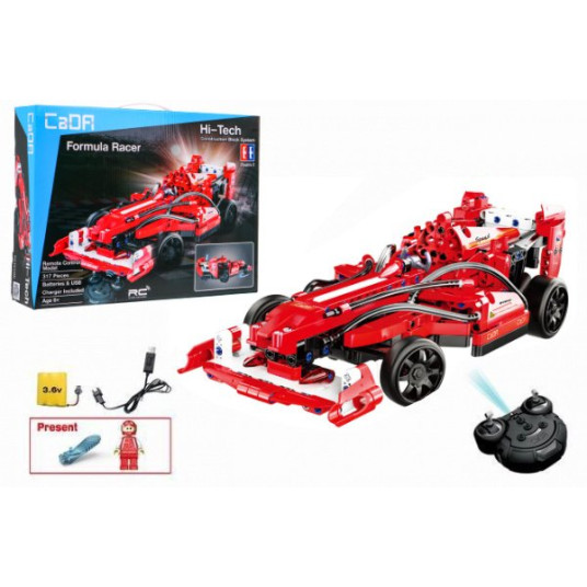 CaDa C51010W R/C Formula Toy Car Kokoontaitettava rakennussarja 317 osaa