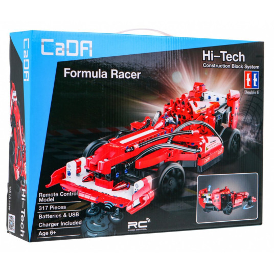 CaDa C51010W R/C Formula Toy Car Kokoontaitettava rakennussarja 317 osaa