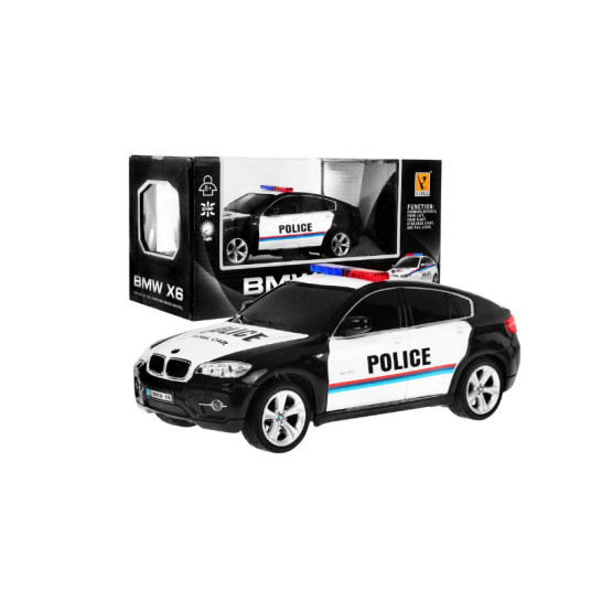 RoGer R/C BMW X6 poliisileluauto 1:24