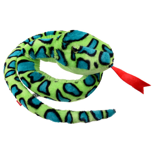Pehmolelu - käärme, vihreä, 160cm