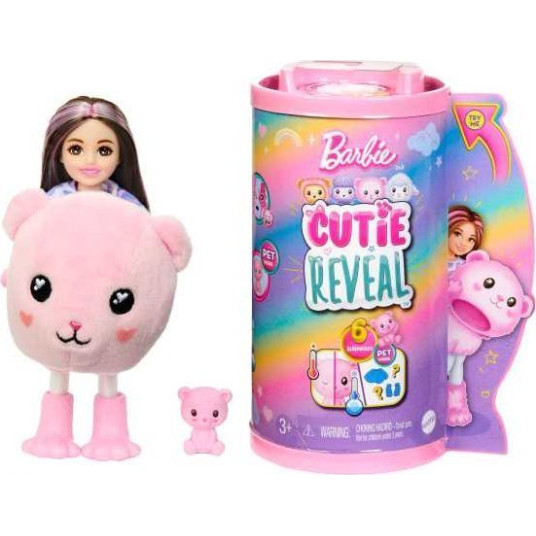 Mattel HKR19 Cutie Reveal Chelsea Teddy Barbie -nukke