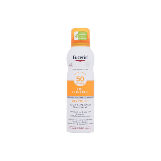 Sun Body Lotion Eucerin Sun Oil Control Body Sun Spray Dry Touch SPF50, 200 ml