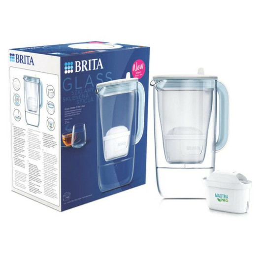 Brita Glass + 1 suodatin MAXTRA PRO Pure Performance niebieski