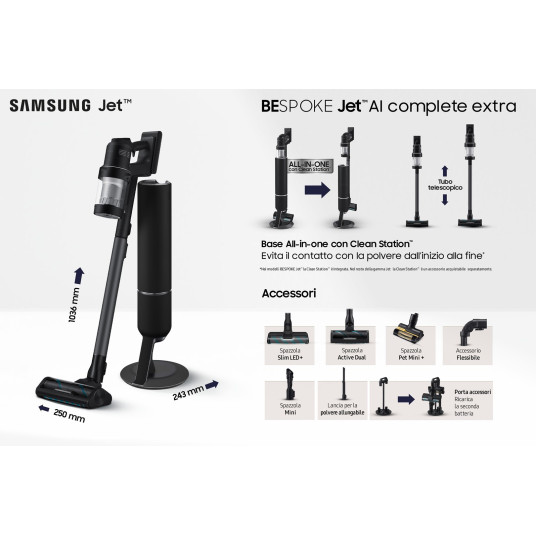 Odkurzacz Samsung Räätälöity Jet AI VS28C9784QK/WA