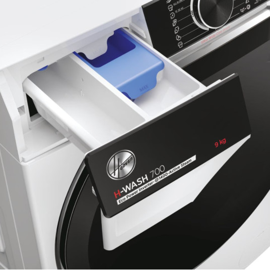 Hoover | Pyykinpesukone | H7W449AMBC-S | Energiatehokkuusluokka A | Edestä lastaus | Pesukapasiteetti 9 kg | 1400 RPM | Syvyys 51 cm Leveys 60 cm LED | Höyrytoiminto | Wi-Fi | Valkoinen
