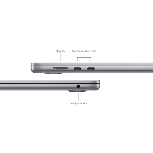 Kannettava tietokone MacBook Air 15" Apple M3 8C CPU 10C GPU/8GB/256GB SSD/Space Grey/SWE MRYM3KS/A