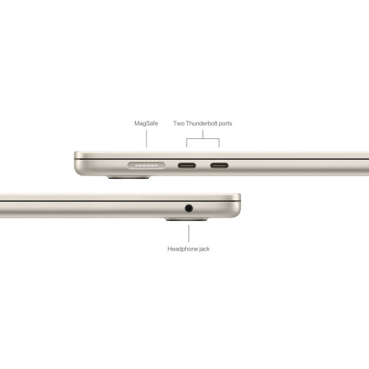 Kannettava tietokone MacBook Air 15" Apple M3 8C CPU 10C GPU/8GB/256GB SSD/Starlight/SWE MRYR3KS/A