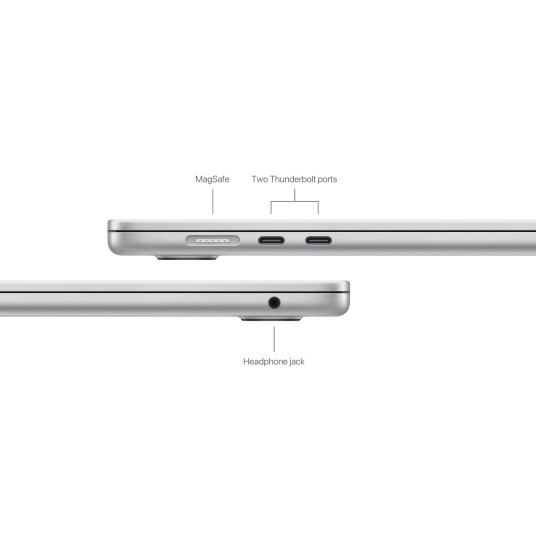 Kannettava tietokone MacBook Air 15" Apple M3 8C CPU 10C GPU/8GB/512GB SSD/Silver/SWE MRYQ3KS/A