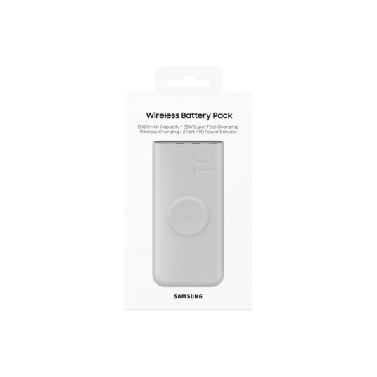 Ulkoinen akku Samsung 10Ah Wireless Battery Pack (SFC 25W) Beige