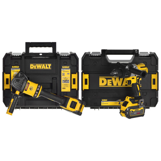 Porakone ja terä, hiomakone DeWalt Combo DCK2055T2T