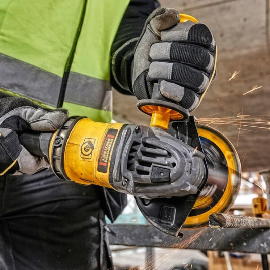 DEWALT DCG418NT-XJ kannettava hiomahihnahiomakone musta, keltainen