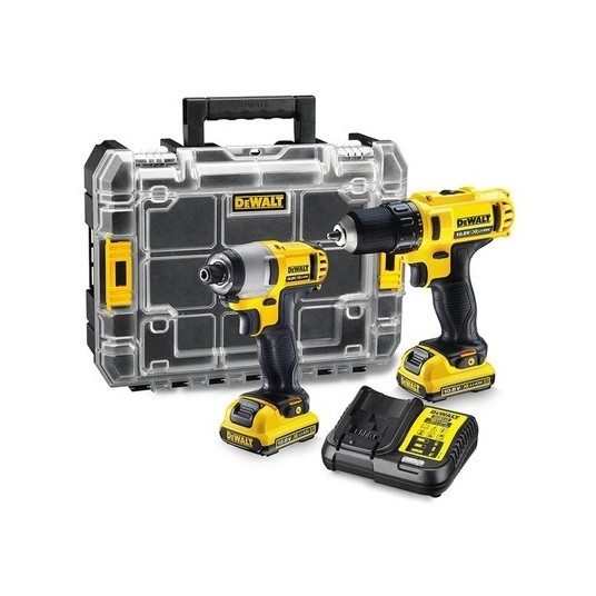 DEWALT DCK211D2T sähköruuvimeisseli/iskuväännin Musta, harmaa, keltainen